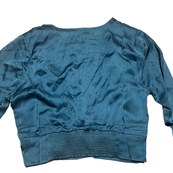 Free People Front Twist Satin Crop Top - Picture 10 of 11